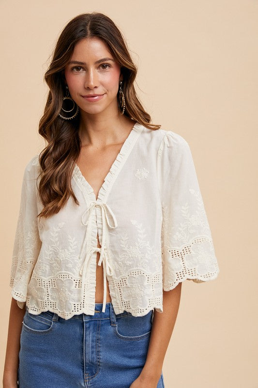 Isla Embroidered Blouse