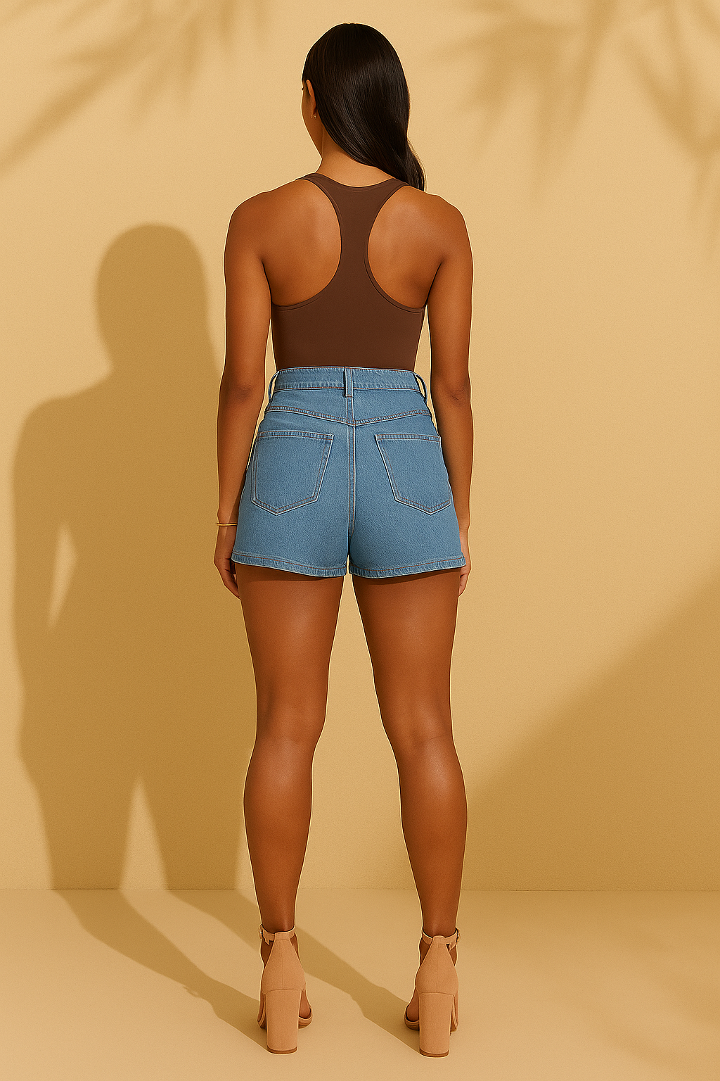 New Arrival: Button-Front Denim Mini Skirt