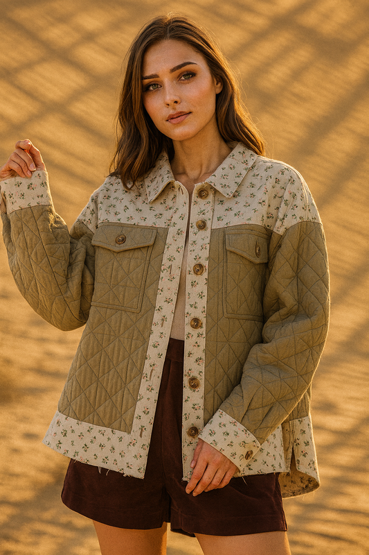 Desert Bloom Quilted Jacket