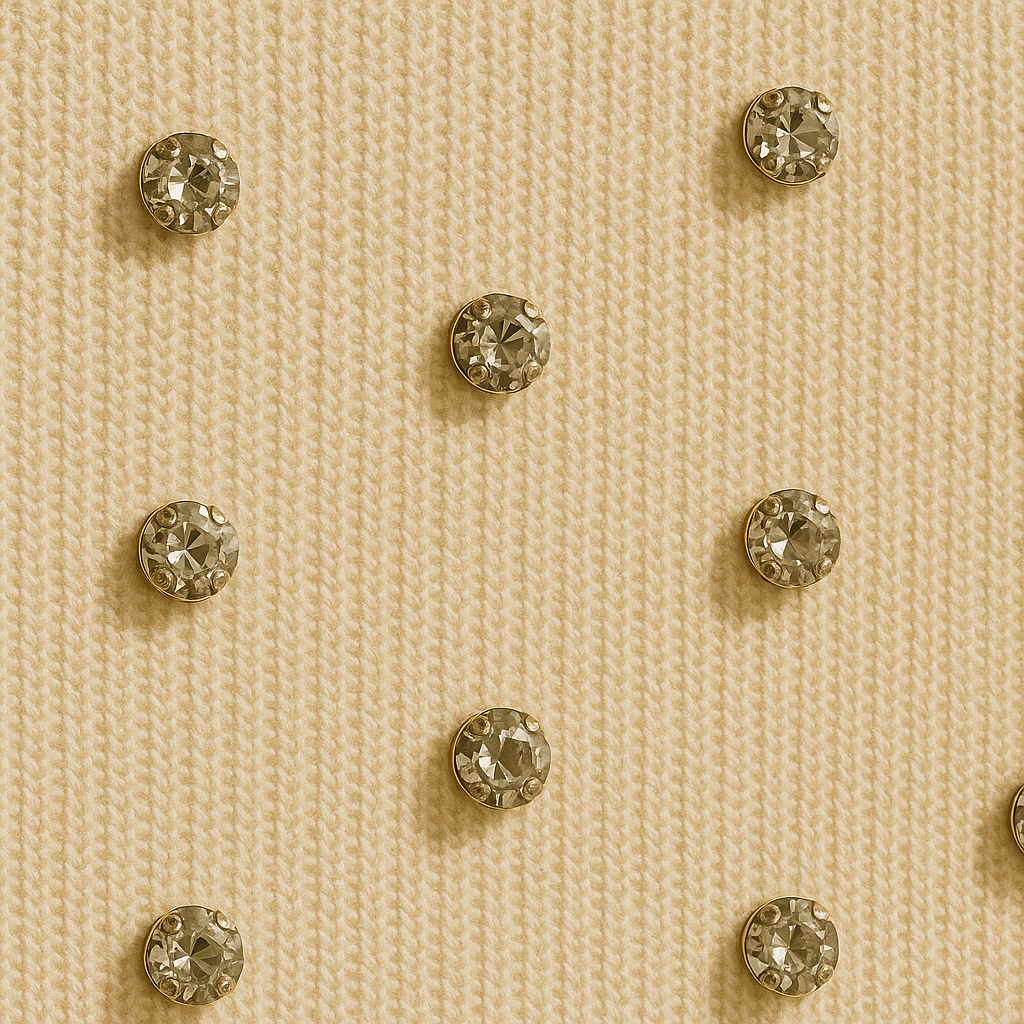 Luna Rhinesone Knit Crop Tank